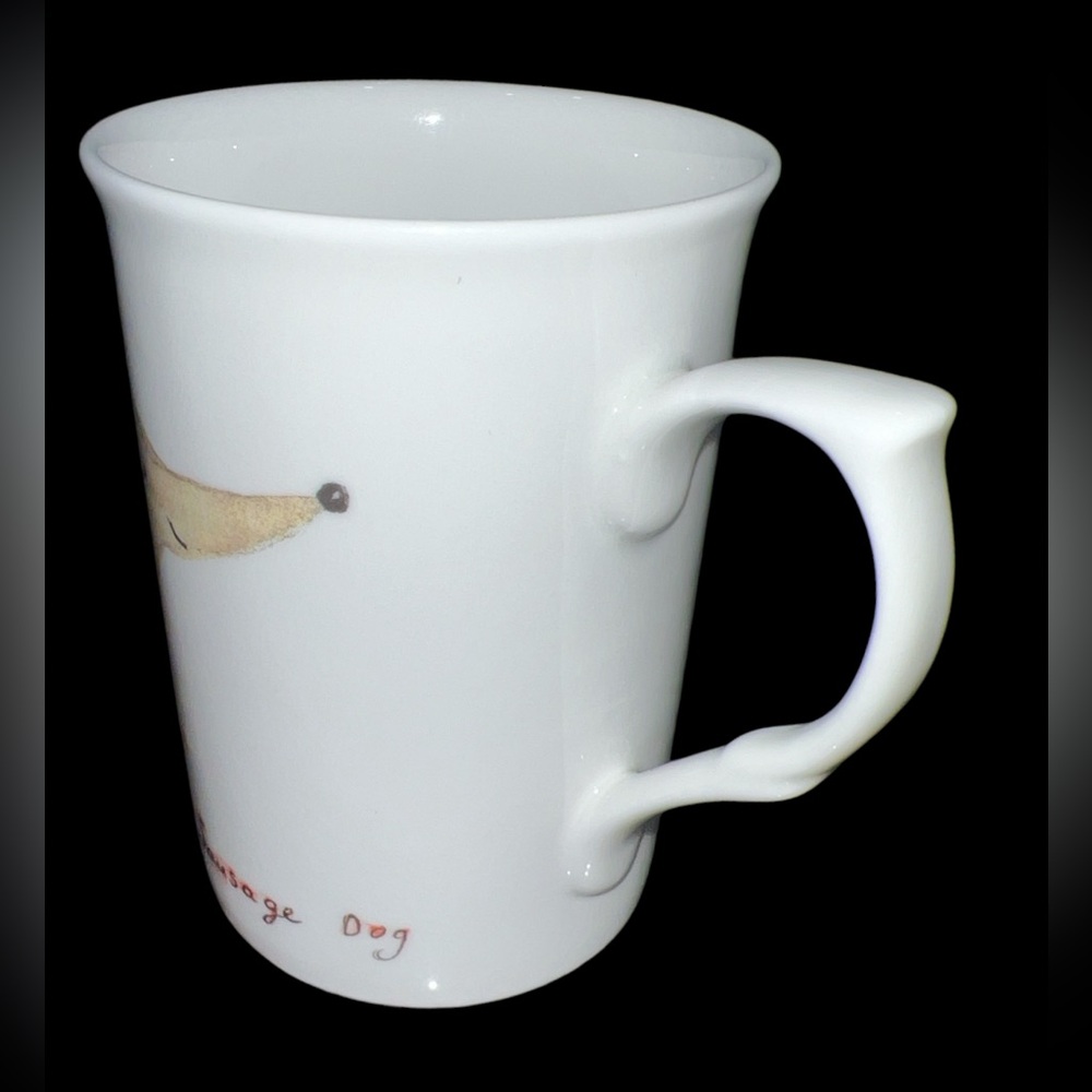 Rose of England Dachshund Weiner Dog Sausage Dog Fine Bone Tea Cup Mug 10 oz UK